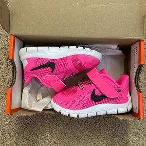 Baby Nike Free Sneakers size 3C - bright pink, new in box!